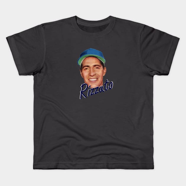 Rizzuto Tribute Design Kids T-Shirt by Bleeding Yankee Blue